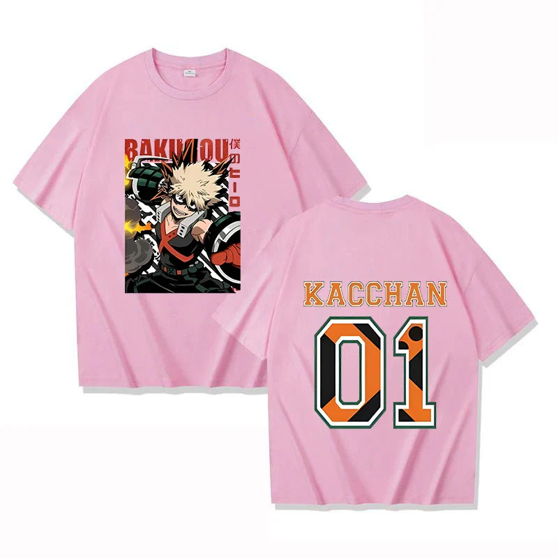 Bakugo Custom Print T-shirt  - LANDIBY