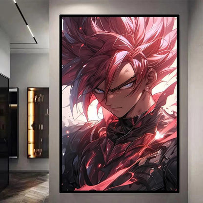 Black Goku Decorative Canvas Wall Poster  - LANDIBY