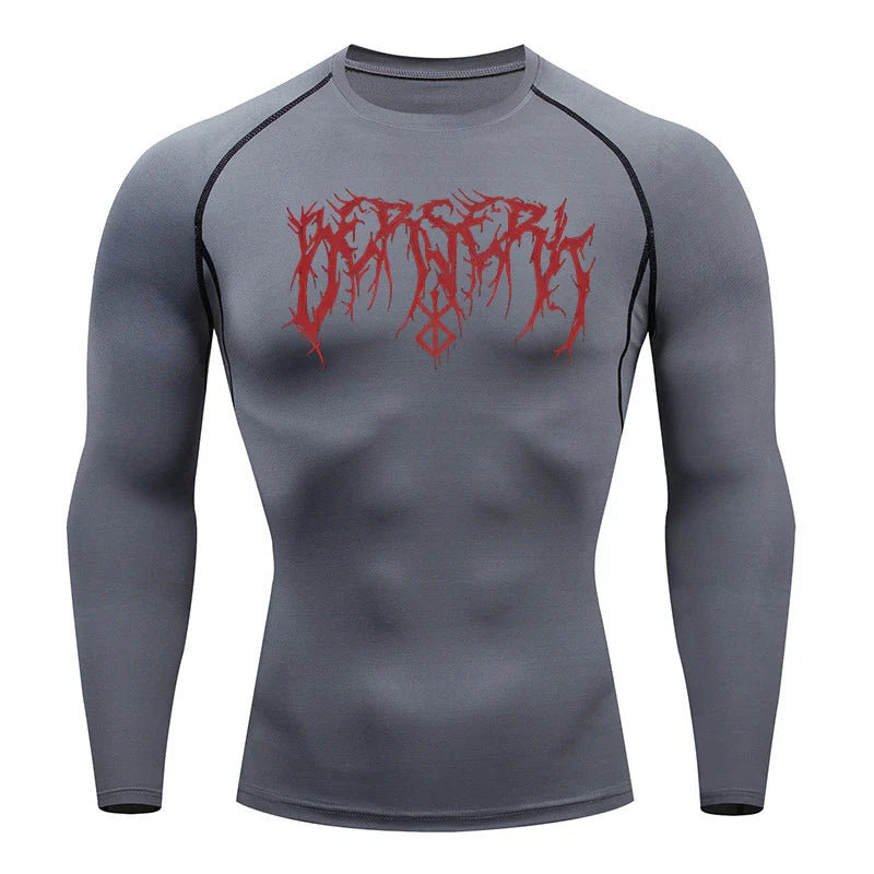 Breathable Long Sleeve T-shirt Custom Berserk  - LANDIBY