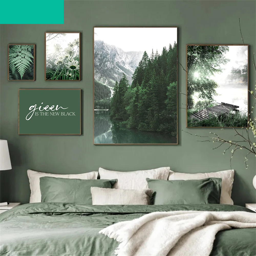 Beautiful Forest Waterfall Pattern Wall Decor - Item - BAI-DAY