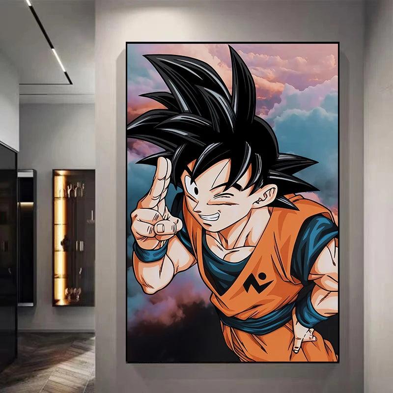 Classic Goku Decorative Canvas Wall Poster  - LANDIBY