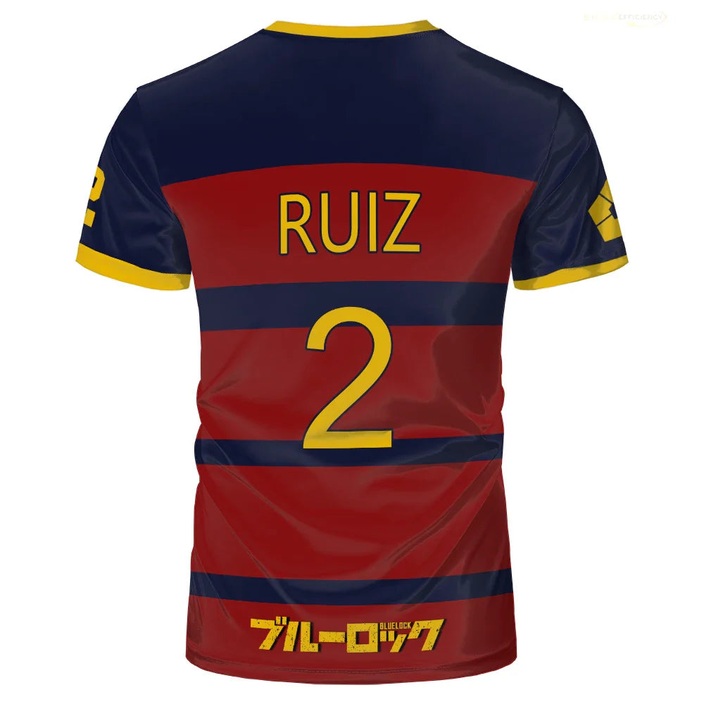 Cosplay Anime Blue Lock FC Barcha Jersey  - LANDIBY