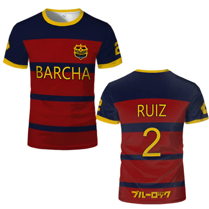 Cosplay Anime Blue Lock FC Barcha Jersey  - LANDIBY