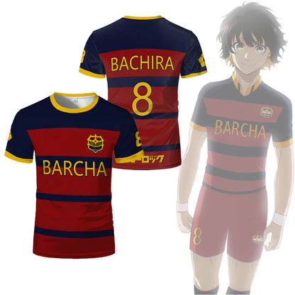 Cosplay Anime Blue Lock FC Barcha Kid Jersey  - LANDIBY