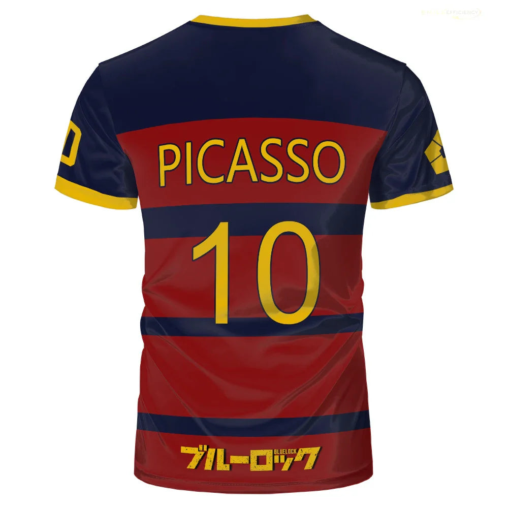Cosplay Anime Blue Lock FC Barcha Kid Jersey  - LANDIBY