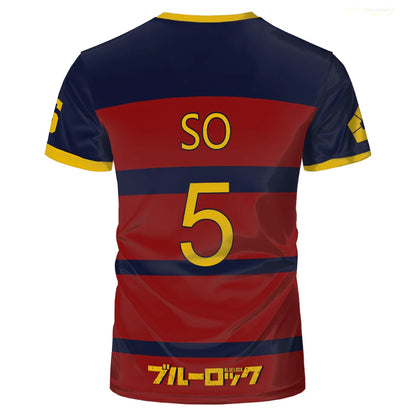 Cosplay Anime Blue Lock FC Barcha Kid Jersey  - LANDIBY