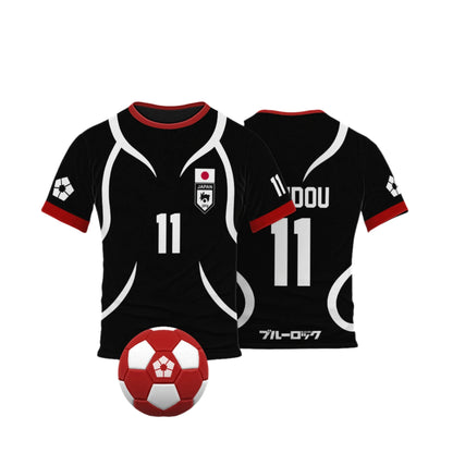Cosplay Anime Blue Lock U20 Japan Team Black Kid Jersey  - LANDIBY
