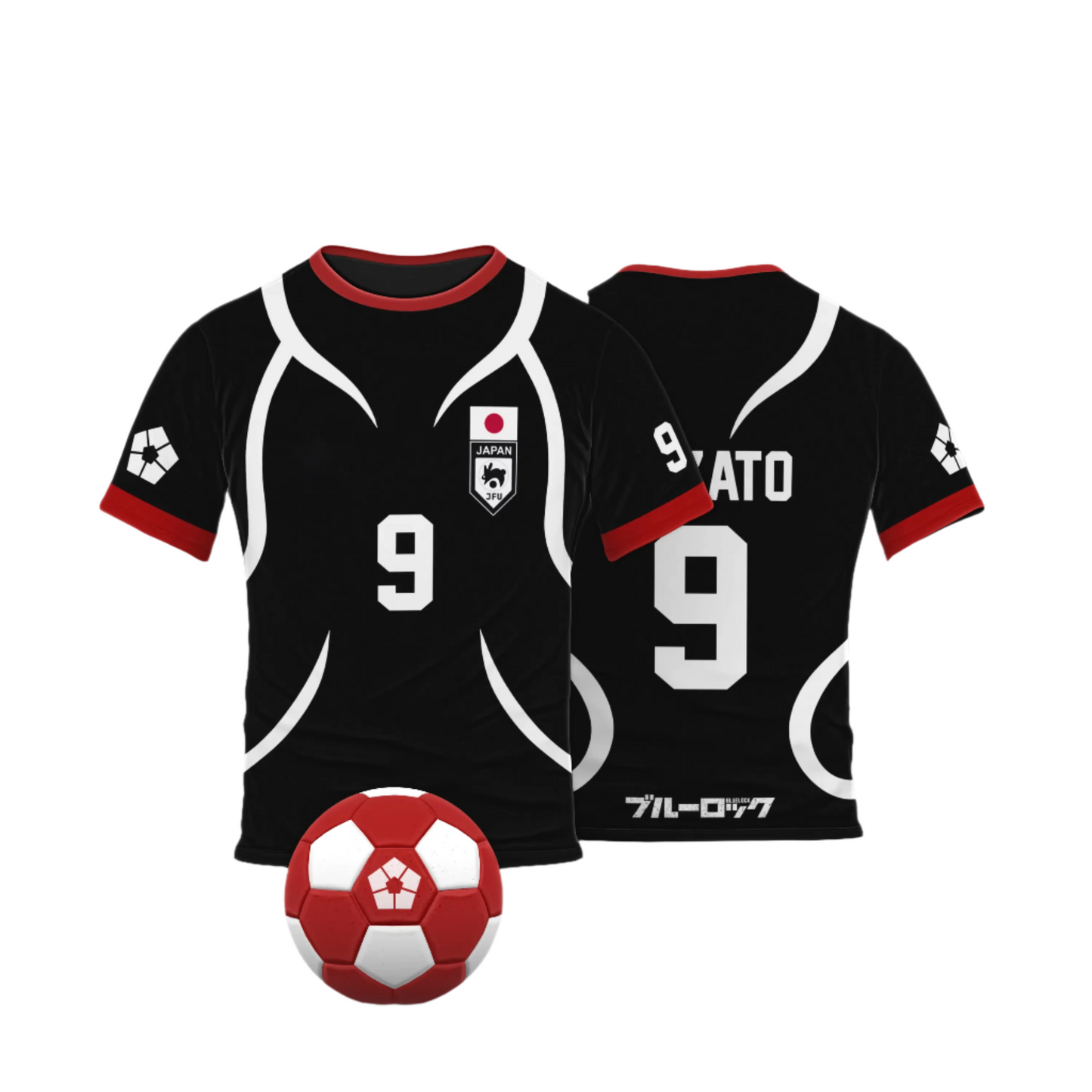Cosplay Anime Blue Lock U20 Japan Team Black Teenager Jersey  - LANDIBY