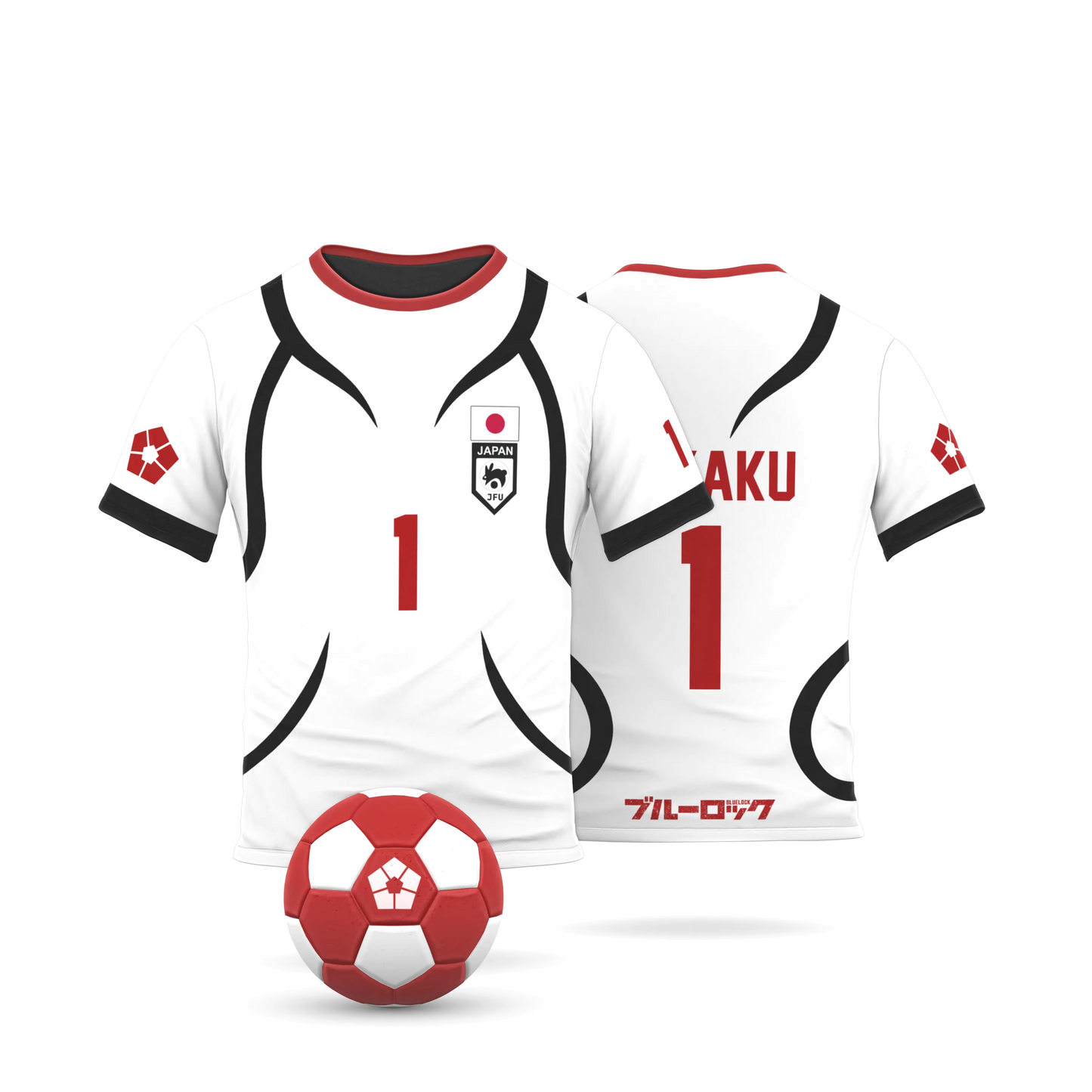 Cosplay Anime Blue Lock U20 Japan Team White Teenager Jersey  - LANDIBY