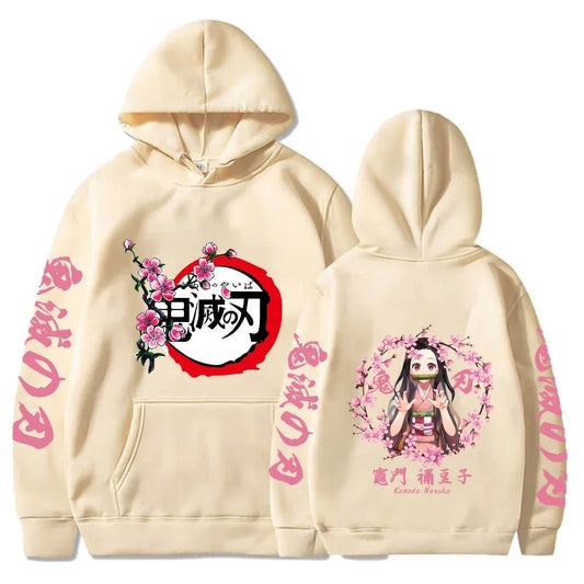 Custom Colorful Demon Slayer Hoodie Nezuko Kamado  - LANDIBY
