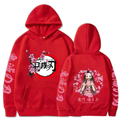 Custom Colorful Demon Slayer Hoodie Nezuko Kamado  - LANDIBY