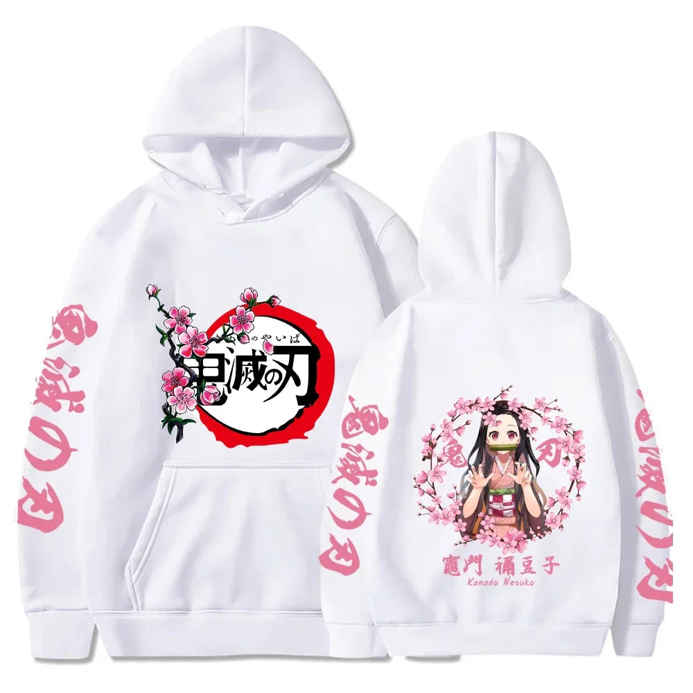 Custom Colorful Demon Slayer Hoodie Nezuko Kamado  - LANDIBY