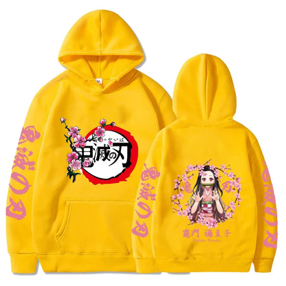 Custom Colorful Demon Slayer Hoodie Nezuko Kamado  - LANDIBY