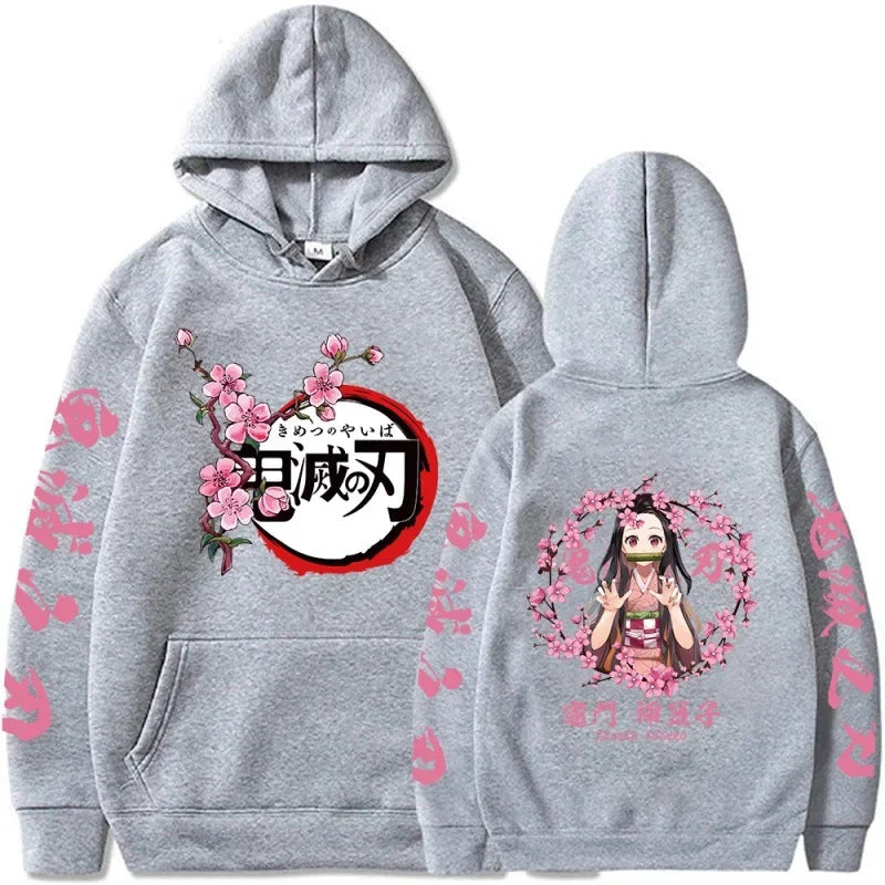 Custom Colorful Demon Slayer Hoodie Nezuko Kamado  - LANDIBY