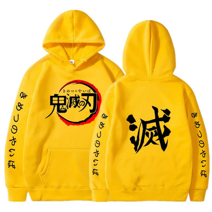 Custom Colorful Streetwear Hoodie Demon Slayer  - LANDIBY