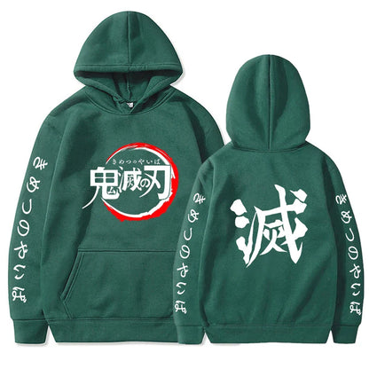 Custom Colorful Streetwear Hoodie Demon Slayer  - LANDIBY