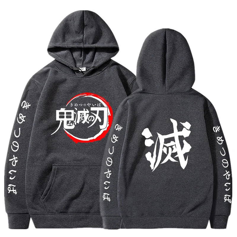 Custom Colorful Streetwear Hoodie Demon Slayer  - LANDIBY