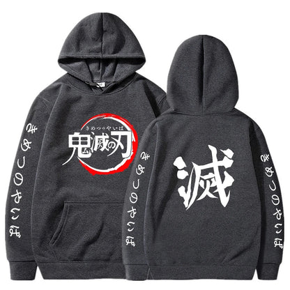 Custom Colorful Streetwear Hoodie Demon Slayer  - LANDIBY