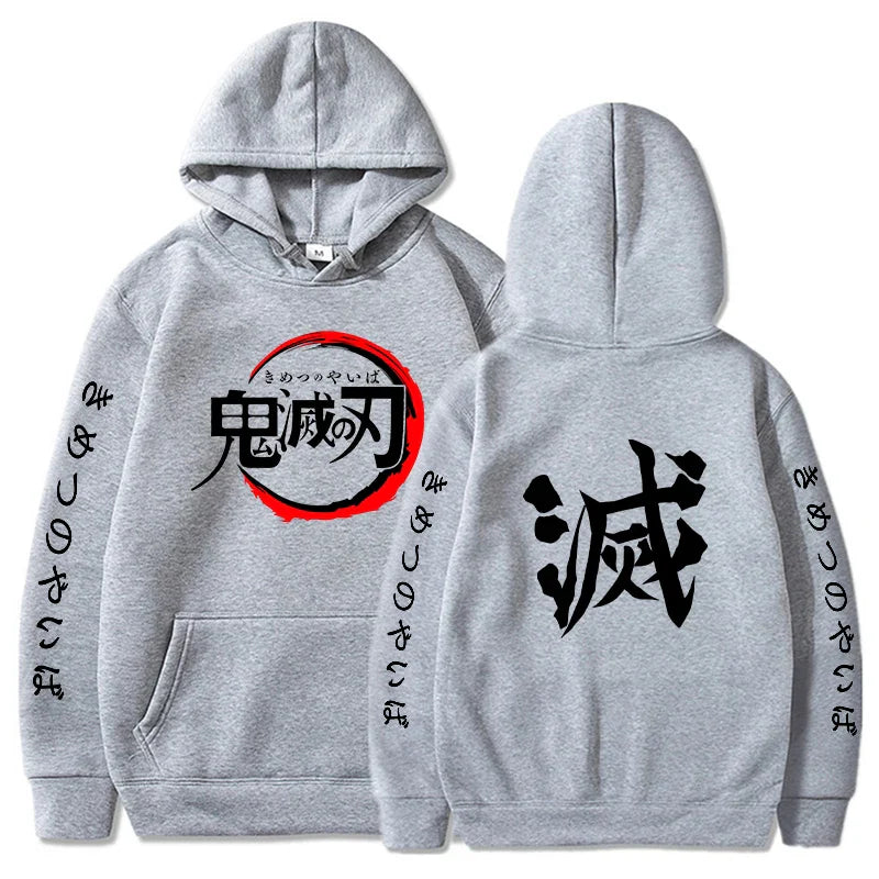 Custom Colorful Streetwear Hoodie Demon Slayer  - LANDIBY
