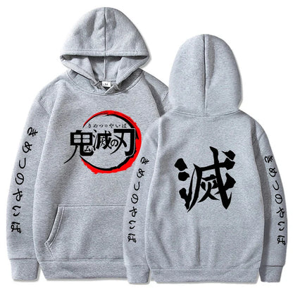 Custom Colorful Streetwear Hoodie Demon Slayer  - LANDIBY
