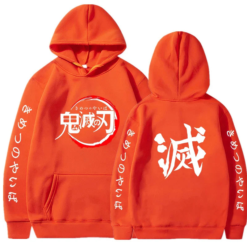 Custom Colorful Streetwear Hoodie Demon Slayer  - LANDIBY