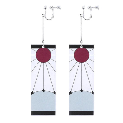 Demon Slayer Earrings Cosplay Accessory  - LANDIBY