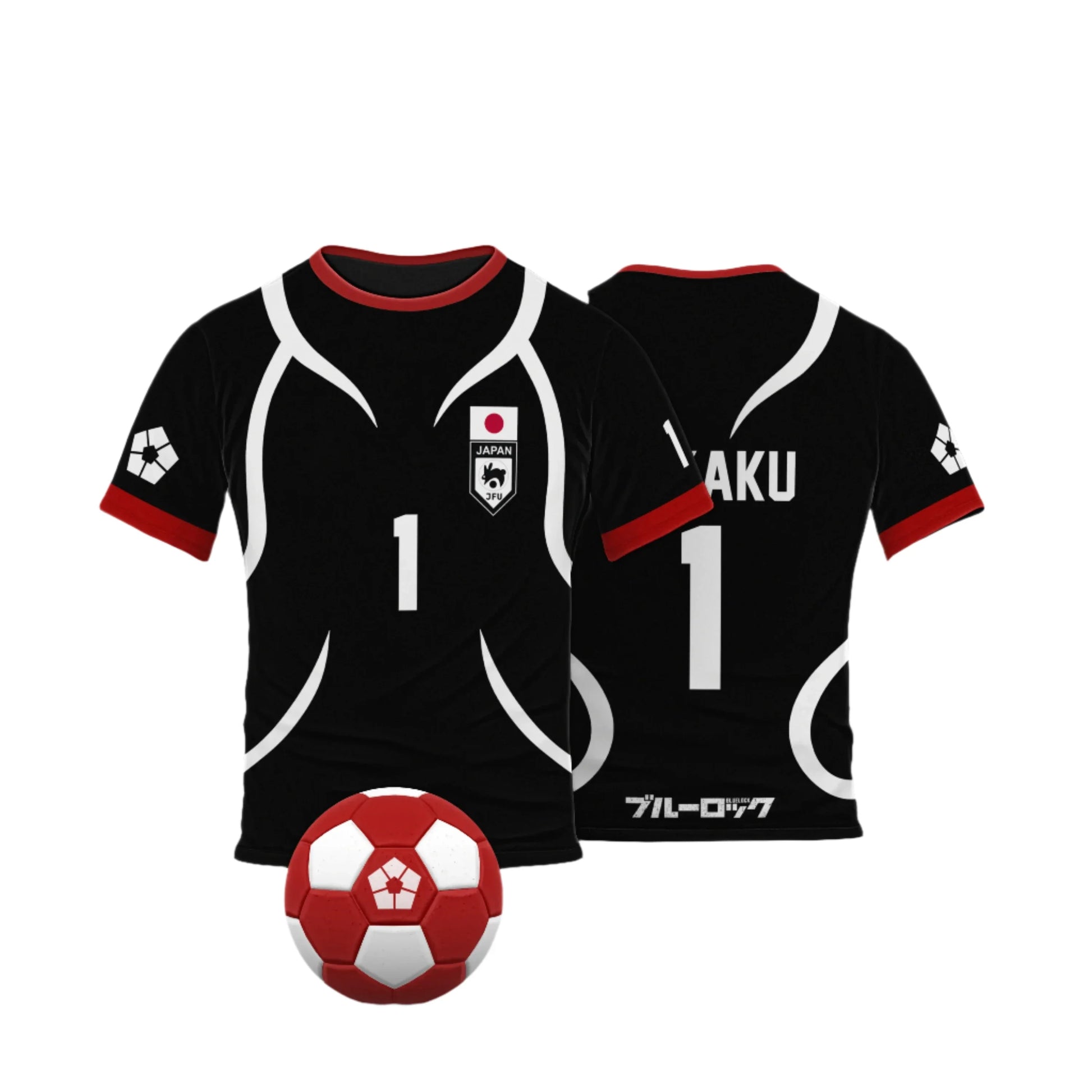Fukaku Cosplay Anime Blue Lock U20 Japan Team Black Jersey  - LANDIBY