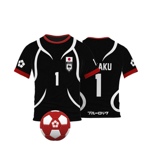 Fukaku Cosplay Anime Blue Lock U20 Japan Team Black Jersey  - LANDIBY
