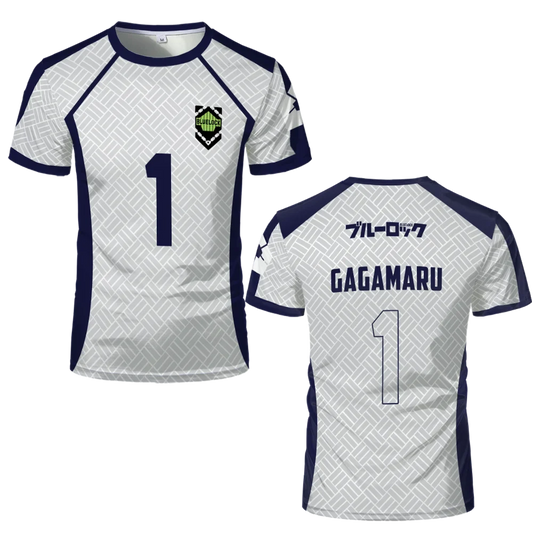 Gagamaru White Custom Anime Blue Lock Jersey  - LANDIBY