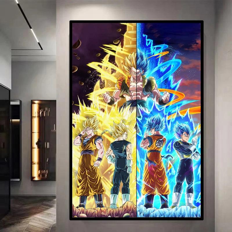 Gogeta Fusion Decorative Canvas Wall Poster  - LANDIBY