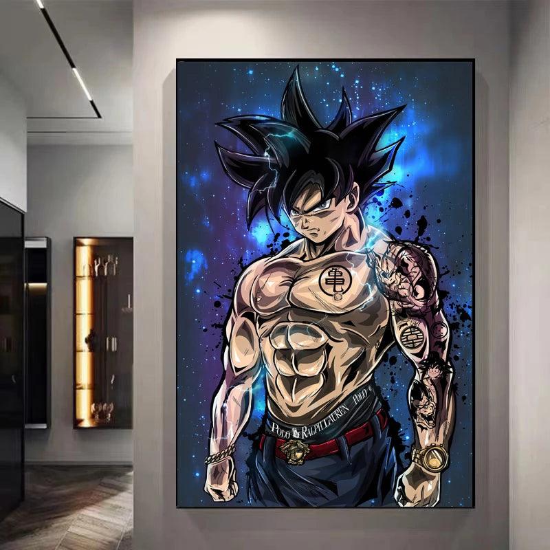 Goku Jeans Decorative Canvas Wall Poster  - LANDIBY