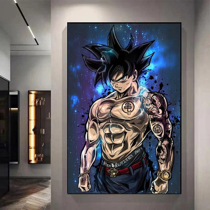 Goku Jeans Decorative Canvas Wall Poster  - LANDIBY