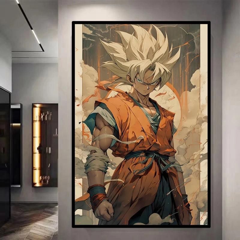 Goku SSJ Decorative Canvas Wall Poster  - LANDIBY
