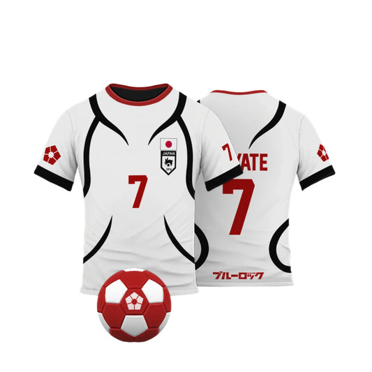 Hayate Cosplay Anime Blue Lock U20 Japan Team White Jersey  - LANDIBY