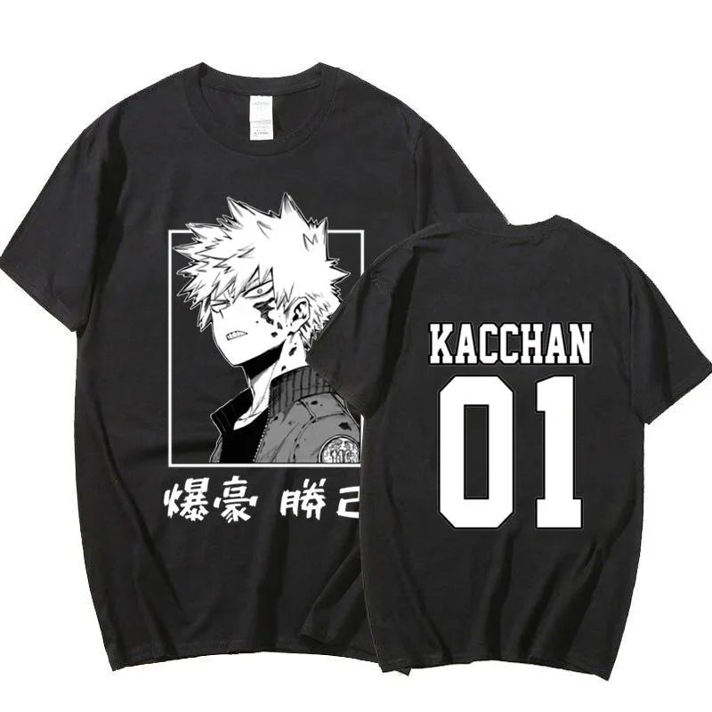 Katsuki Bakugo Custom Print T-shirt  - LANDIBY