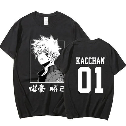 Katsuki Bakugo Custom Print T-shirt  - LANDIBY