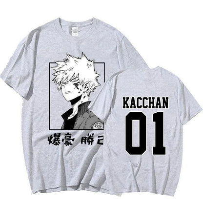 Katsuki Bakugo Custom Print T-shirt  - LANDIBY