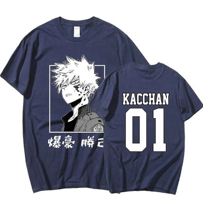 Katsuki Bakugo Custom Print T-shirt  - LANDIBY