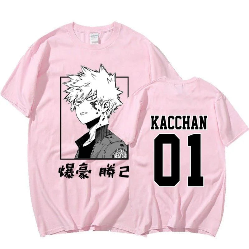 Katsuki Bakugo Custom Print T-shirt  - LANDIBY