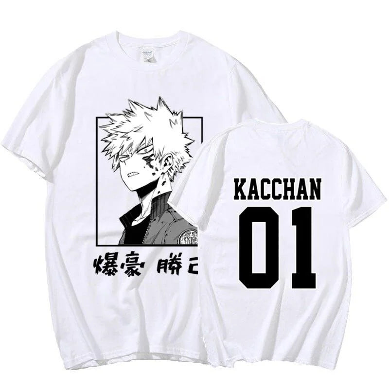 Katsuki Bakugo Custom Print T-shirt  - LANDIBY