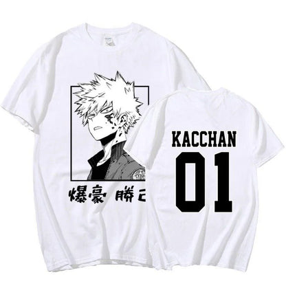 Katsuki Bakugo Custom Print T-shirt  - LANDIBY