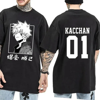 Katsuki Bakugo Custom Print T-shirt  - LANDIBY