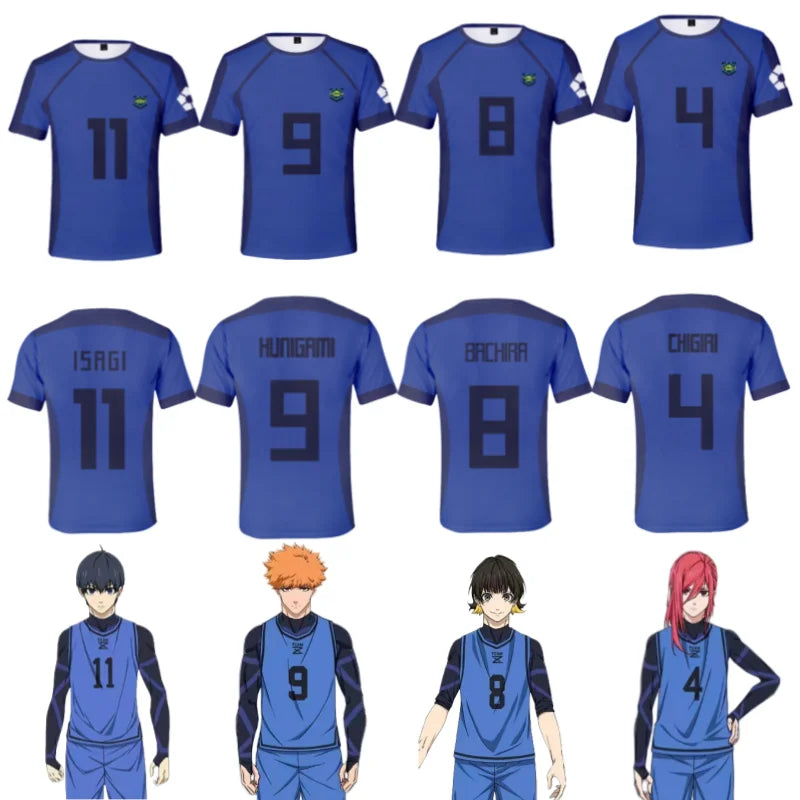 Kids Cosplay Anime Blue Lock Team Z Jersey  - LANDIBY