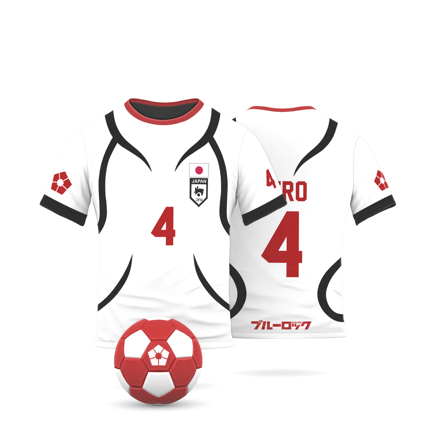 Nero Cosplay Anime Blue Lock U20 Japan Team White Jersey  - LANDIBY