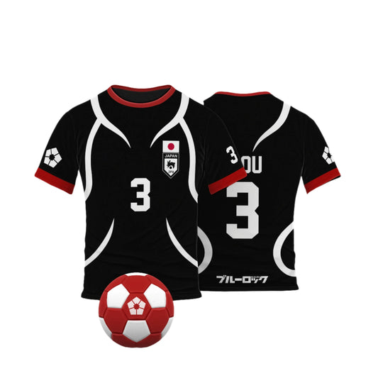 Niou Cosplay Anime Blue Lock U20 Japan Team Black Jersey  - LANDIBY