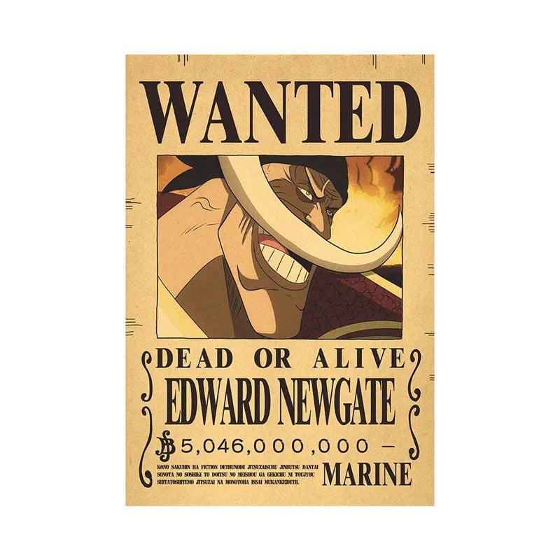 One Piece WANTED Bounty Custom Wall Poster  - LANDIBY