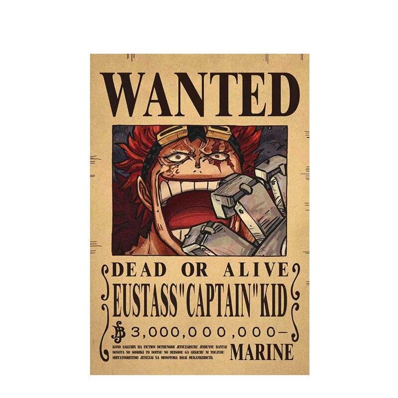 One Piece WANTED Bounty Custom Wall Poster  - LANDIBY