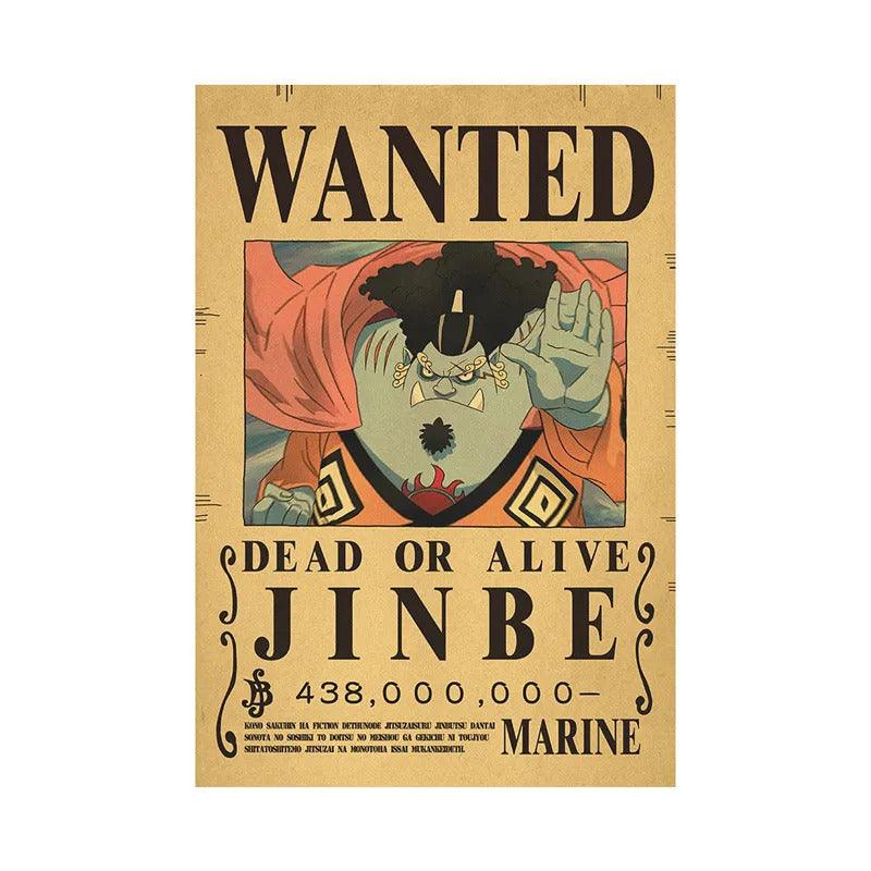 One Piece WANTED Bounty Custom Wall Poster  - LANDIBY