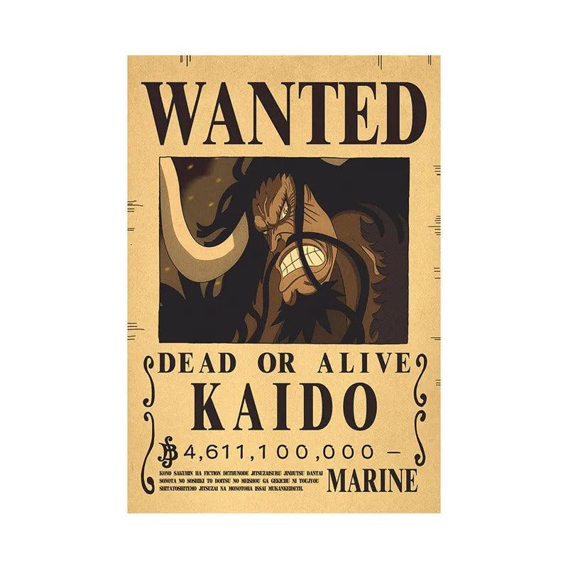 One Piece WANTED Bounty Custom Wall Poster  - LANDIBY
