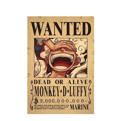 One Piece WANTED Bounty Custom Wall Poster  - LANDIBY